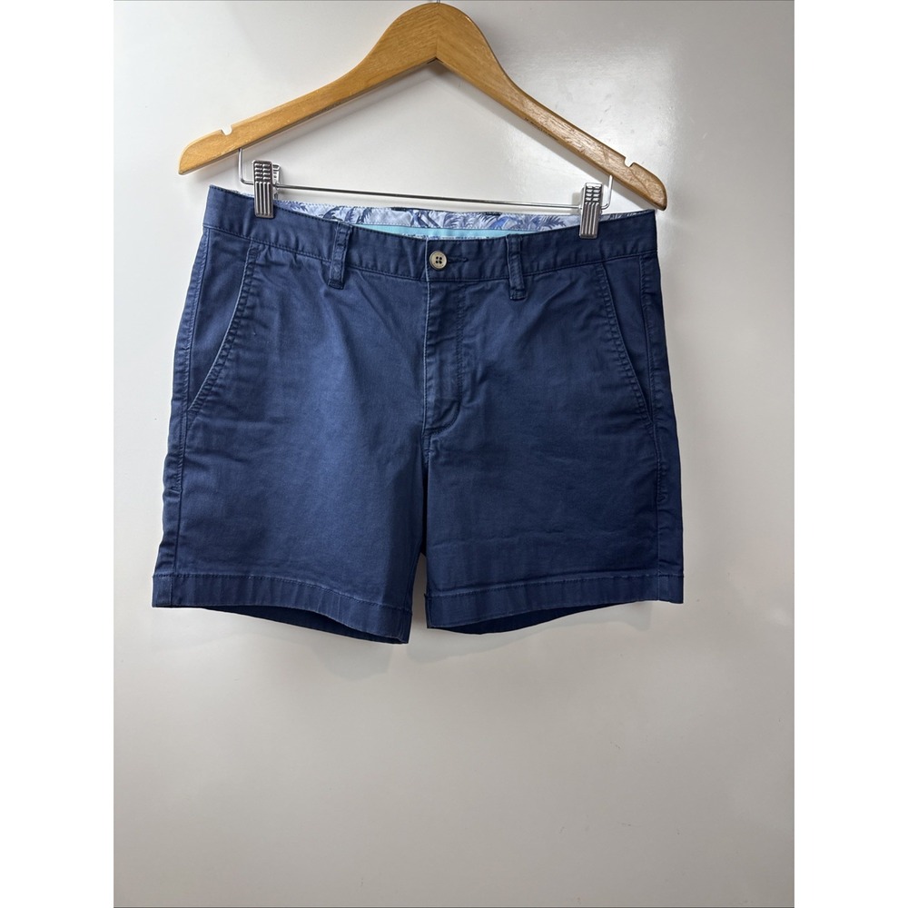 Tommy Bahama Mens Shorts 32 Navy Chino Coastal Casual Hamptons Nautical 6" Ins